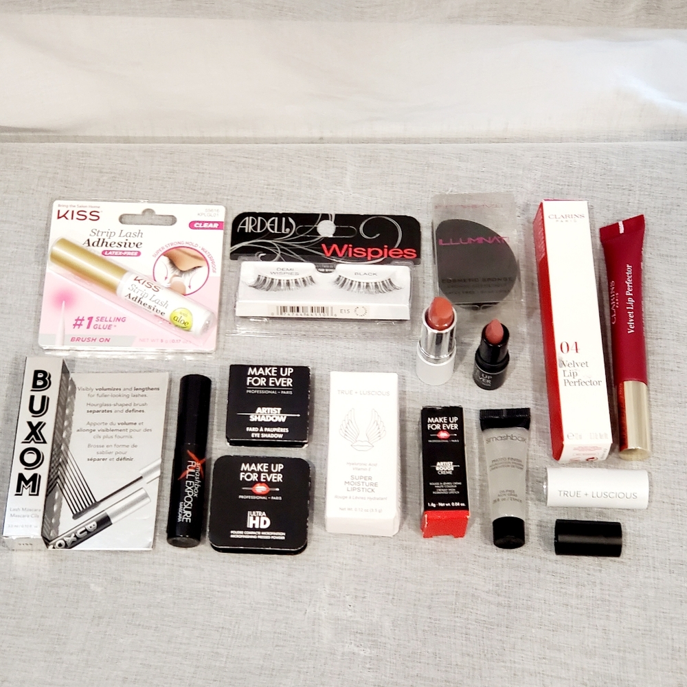 MUFE Make Up For Ever Smashbox Clarins Buxom Makeup Bundle Set